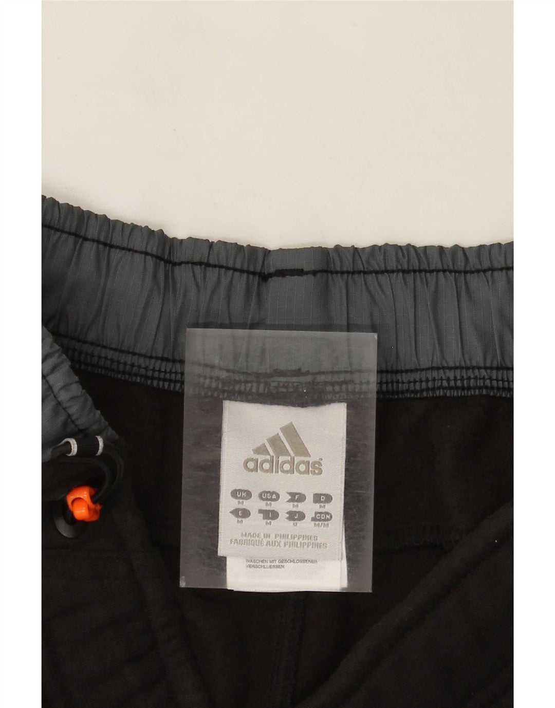 Мужские спортивные шорты Adidas среднего черного цвета, хлопок с цветными блоками