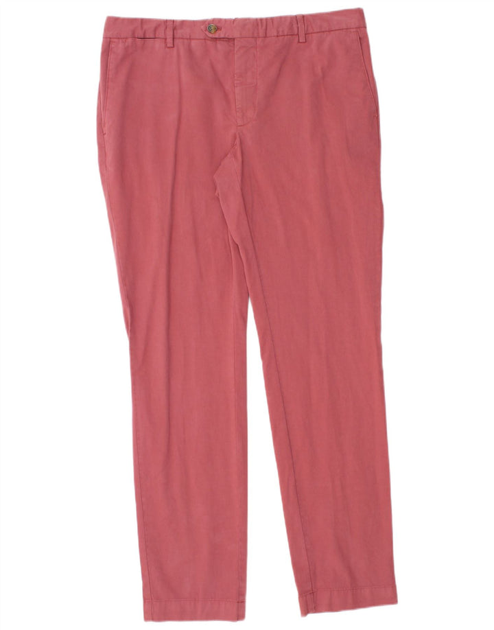 Hackett Мужские узкие брюки W33 L31 Розовый хлопок