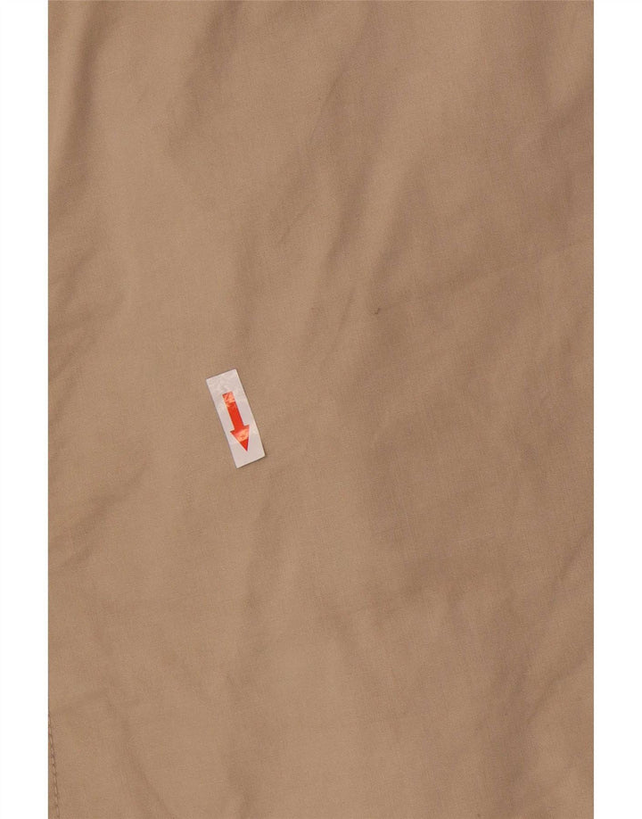 Massimo Dutti Женский Короткий Двубортный Тренч UK 14 Средний Бежевый