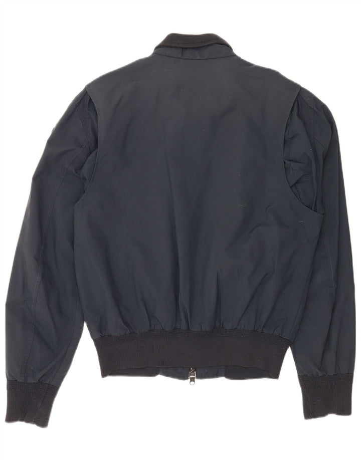 Мужская куртка-бомбер Blauer UK 40, большая, темно-синяя, нейлон
