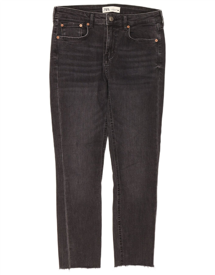 Женские узкие джинсы Zara EU 38 Small W28 L25 Серые