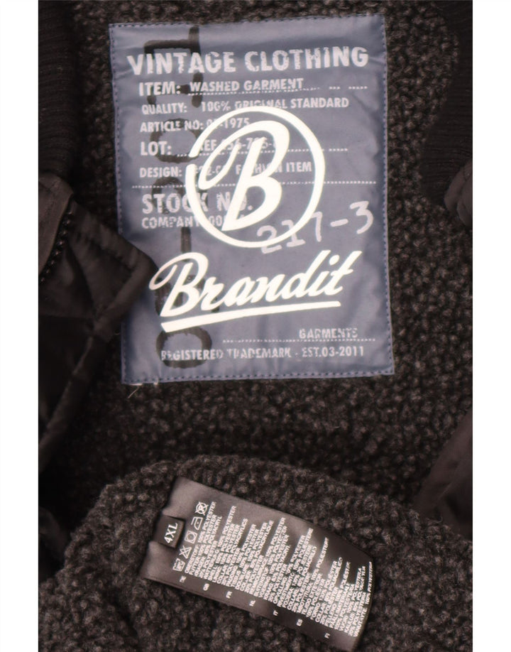 Мужская утепленная куртка Brandit UK 48 4XL, черный полиэстер