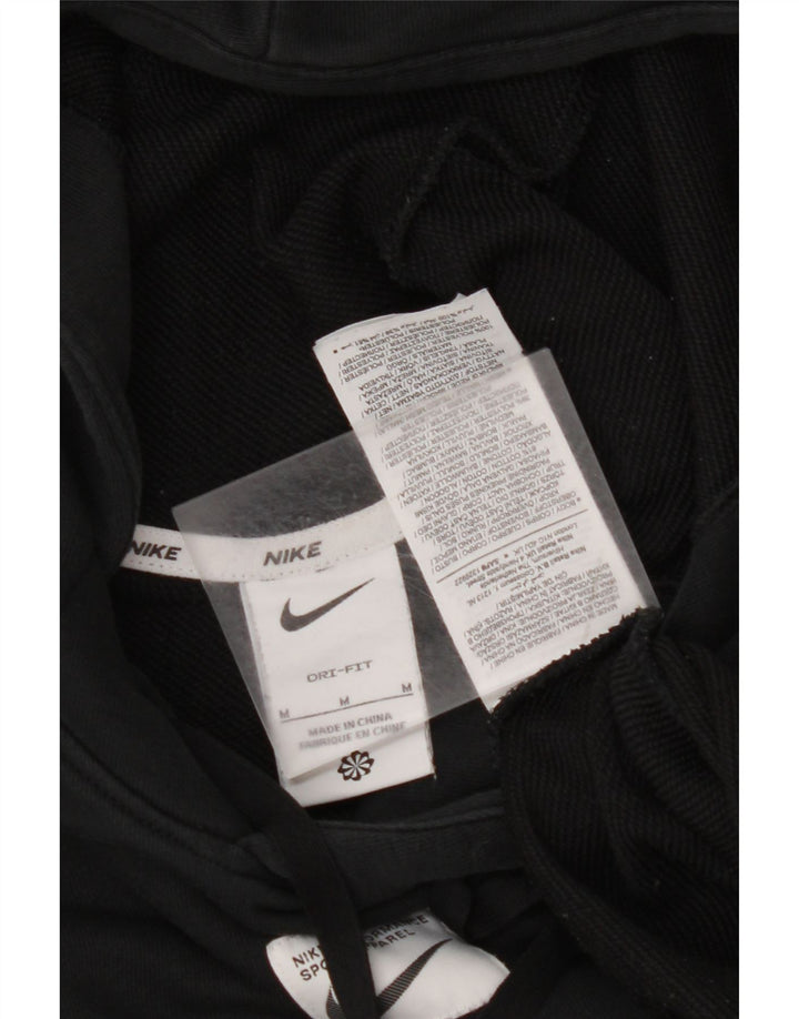 Мужской джемпер с капюшоном NIKE Dri Fit, хлопковый средний черный в полоску