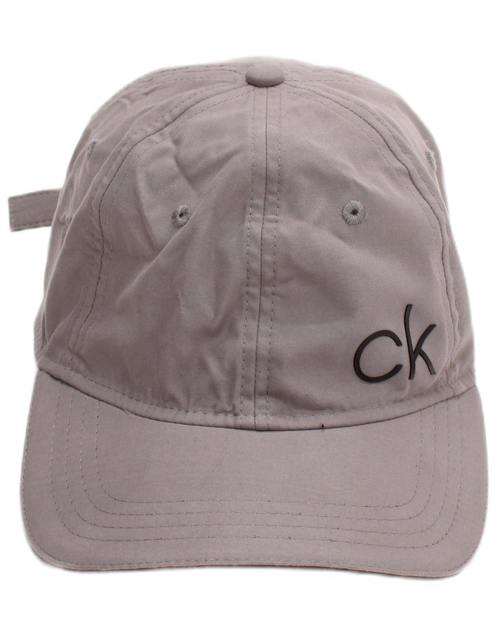 Мужская бейсболка с рисунком Calvin Klein, один размер, серый полиэстер