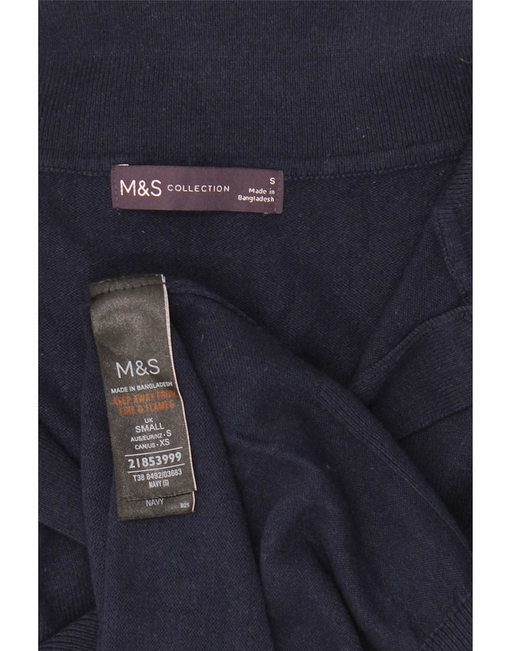 Женская майка безрукавка Marks & Spencer UK 10, маленький размер, темно-синий, полиэстер