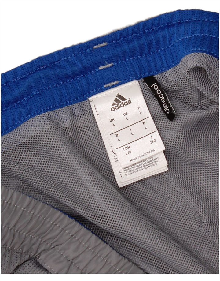 Мужские спортивные шорты Adidas, большие серые, полиэстер