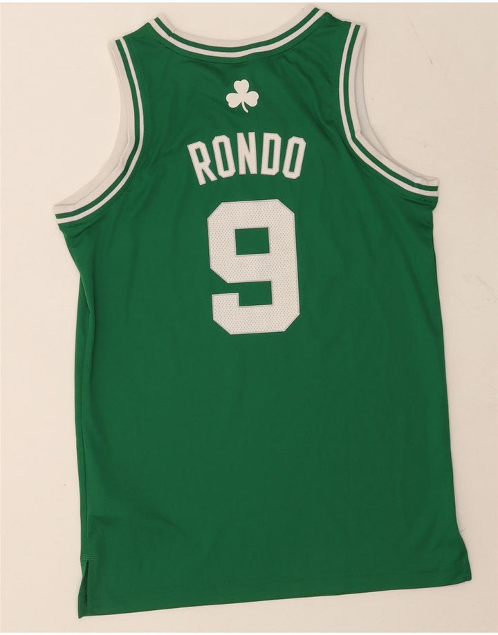 Adidas Boys Celtics Графический жилет 13-14 лет Зеленый полиэстер