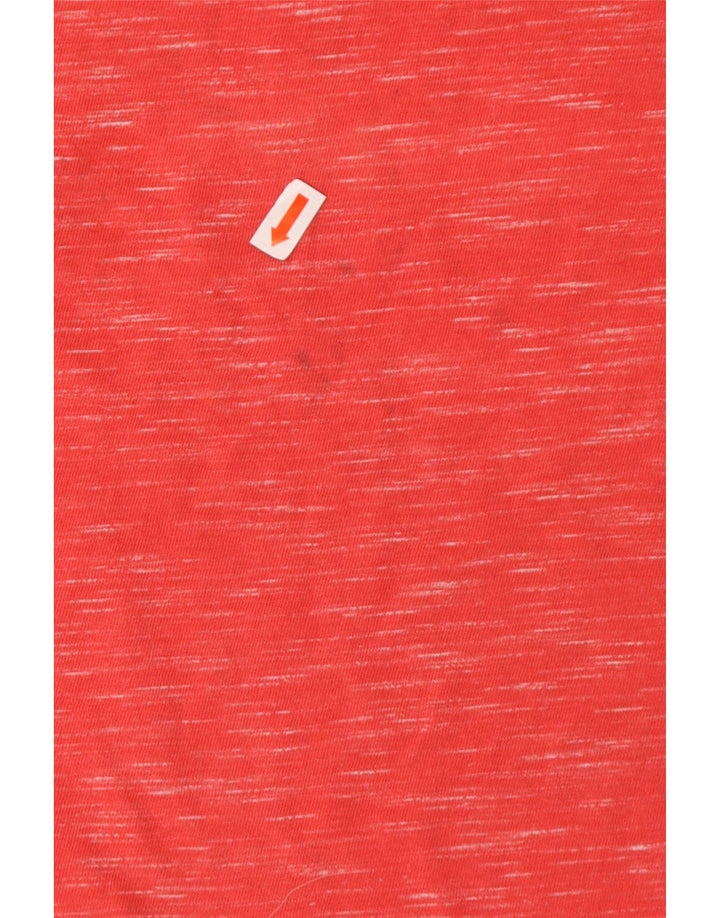 SUPERDRY Мужской жилет из хлопка среднего красного цвета в крапинку