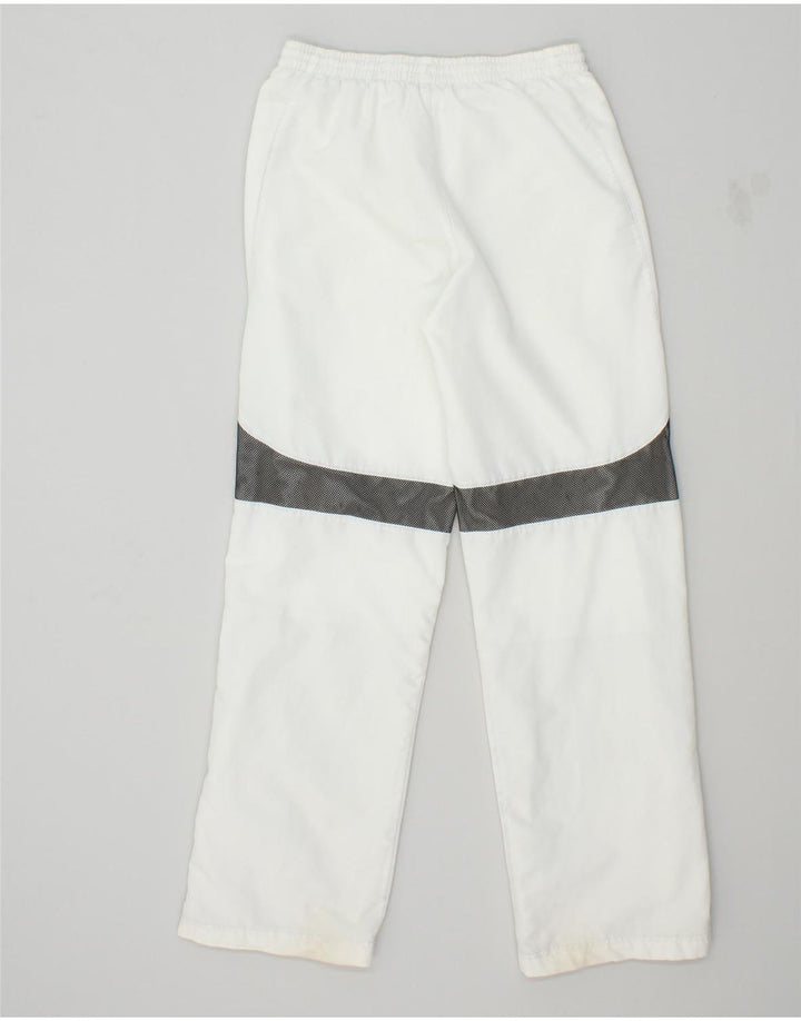 PUMA Mens Tracksuit Trousers Medium White Colourblock | Vintage Puma | Thrift | Second-Hand Puma | Used Clothing | Messina Hembry 