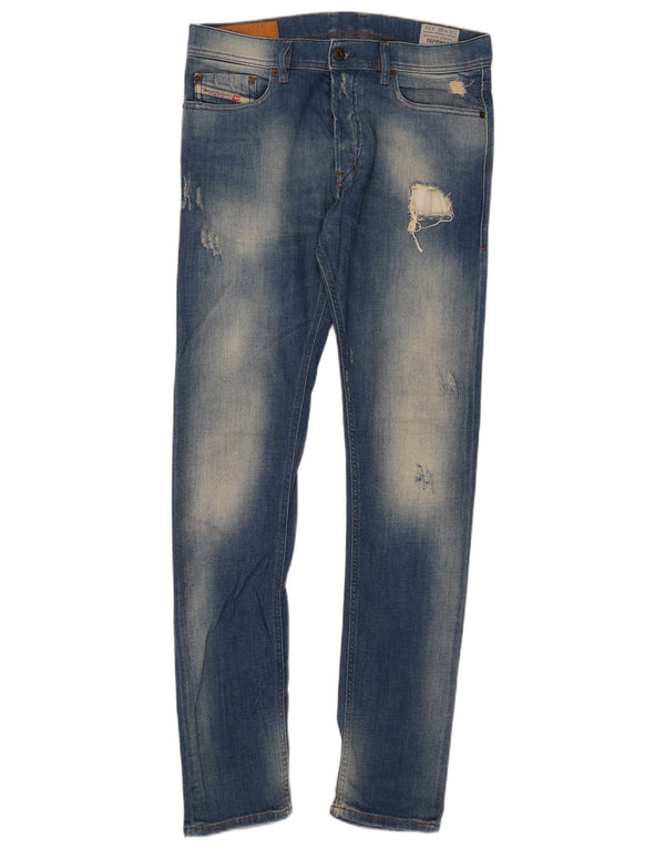 Мужские зауженные джинсы-морковки Diesel Tepphar W30 L32, синий хлопок
