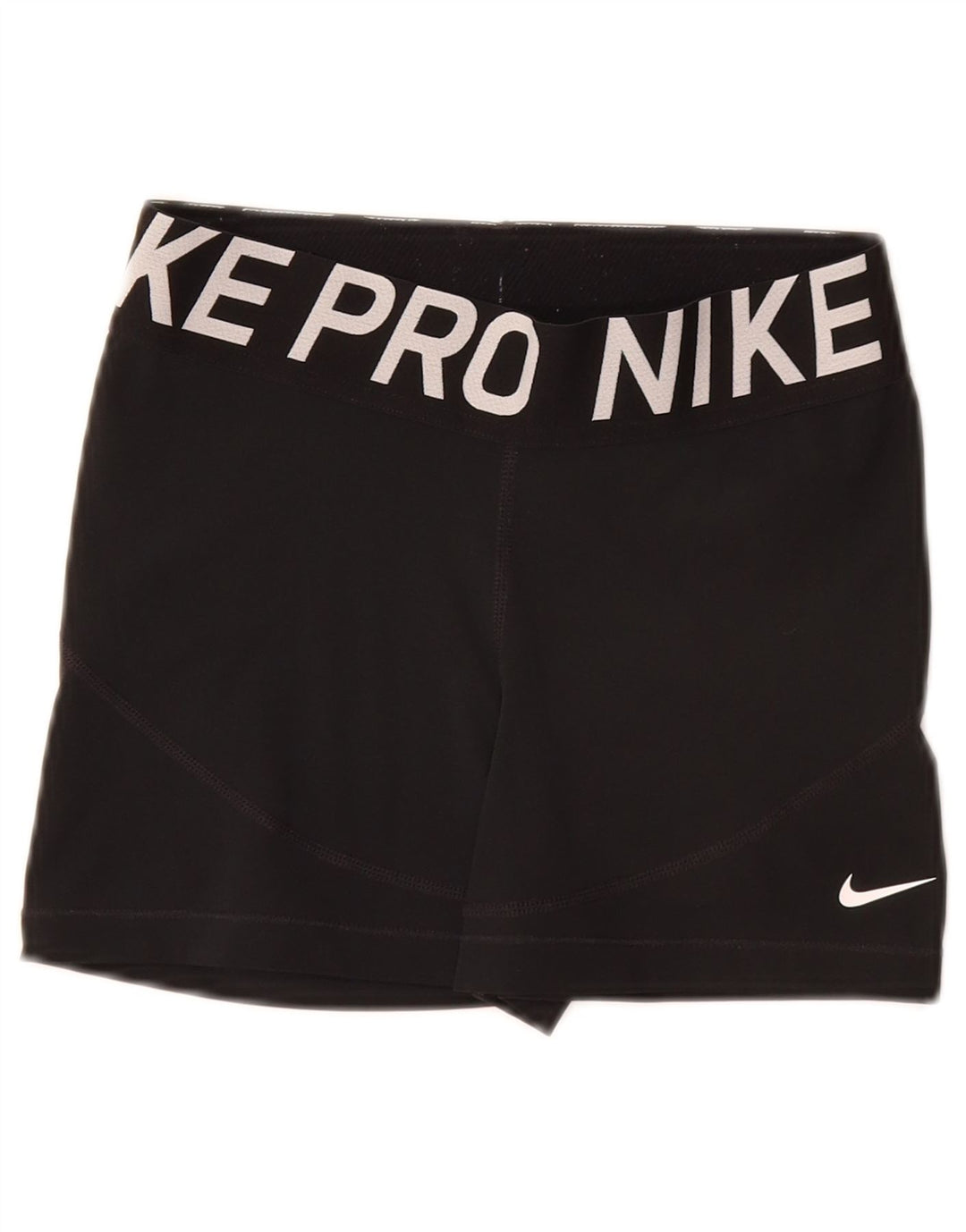 Женские спортивные шорты NIKE Dri Fit с графическим рисунком UK 8, маленькие черные полиэстер