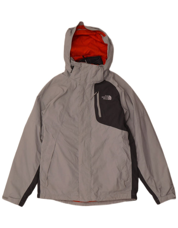 The North Face Mens Hooded Windbreaker Jacket UK 36 Small Grey Colourblock