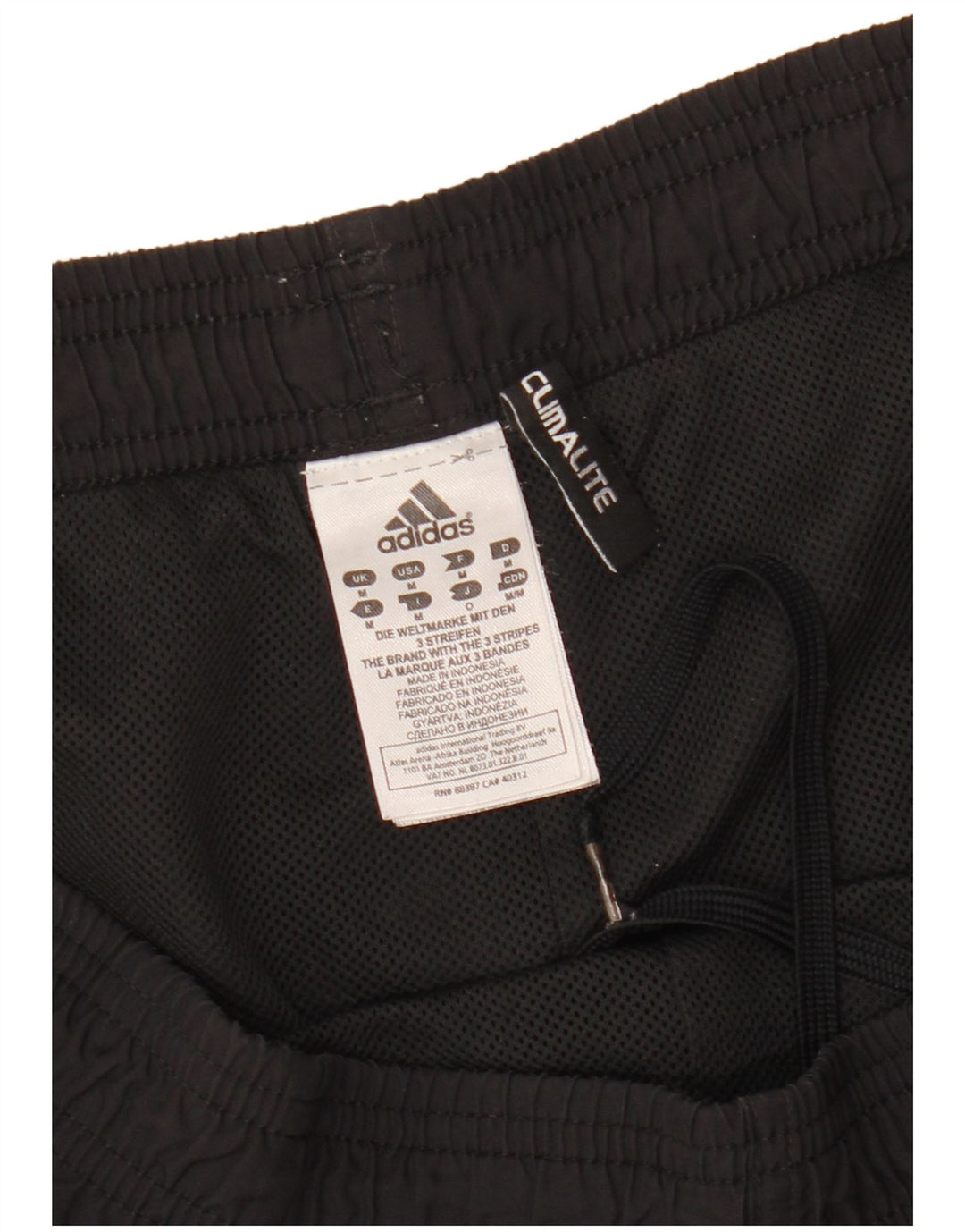 Мужские спортивные шорты Adidas Climalite, средний черный полиэстер