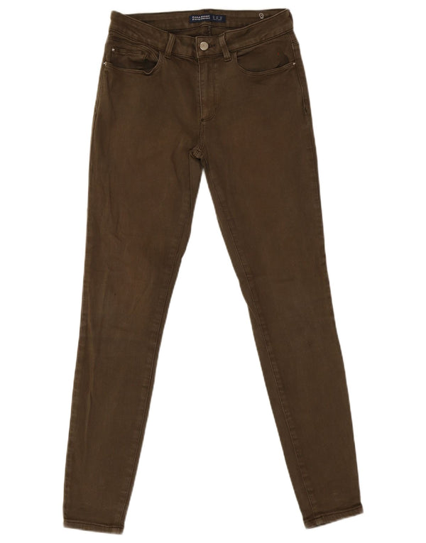 Женские джинсы скинни Zara EU 38, маленькие W28 L30, хаки