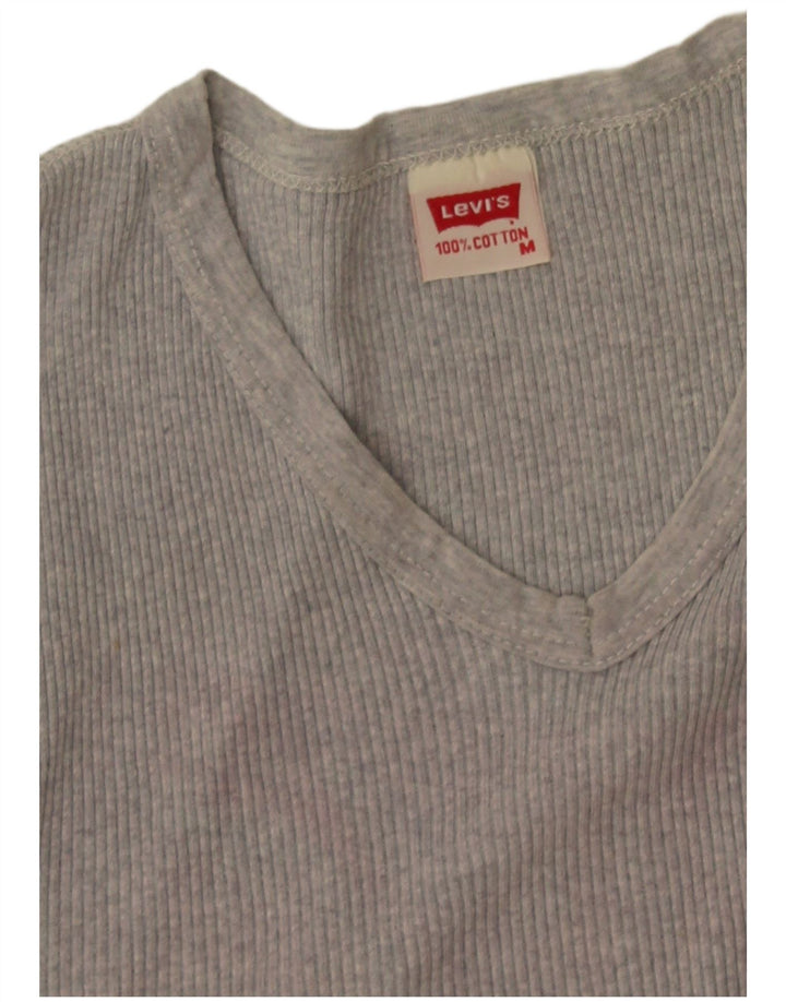 Женская футболка Levi's Top UK 12, средний серый хлопок