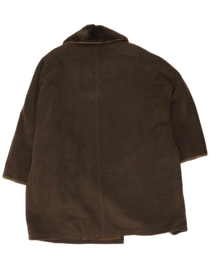 Винтажное мужское пальто UK 44 2XL цвета хаки