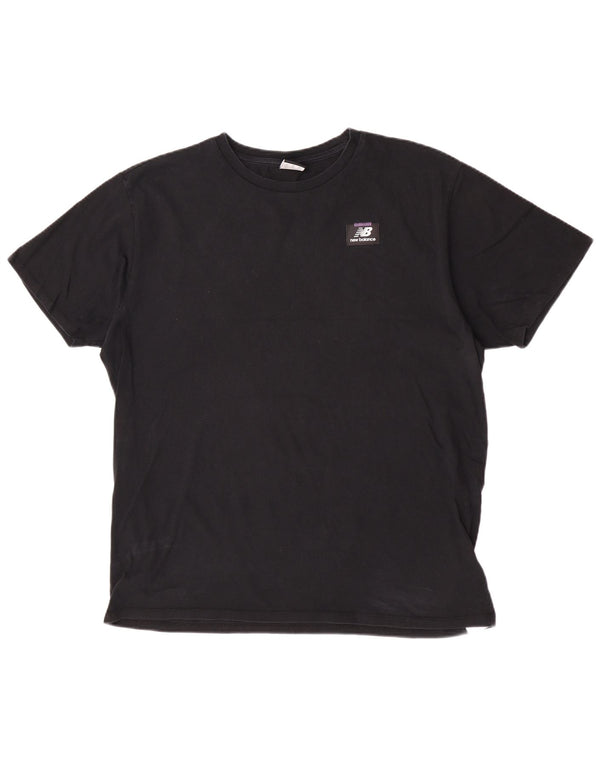 Мужская футболка с рисунком New Balance Top XL, черный хлопок