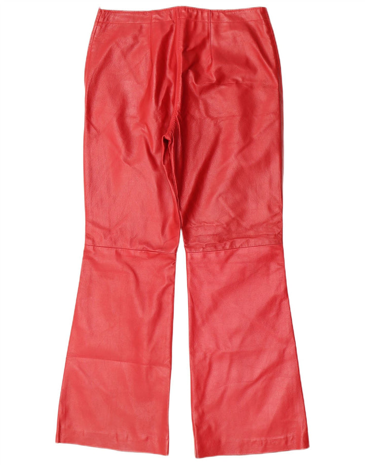 Женские кожаные брюки-клеш Conbipel IT 46 Large W30 L30 Красная кожа