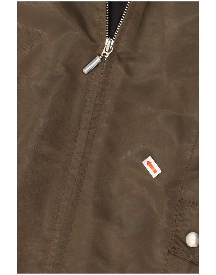 COLMAR Womens Windbreaker Jacket IT 48 XL Khaki Polyamide