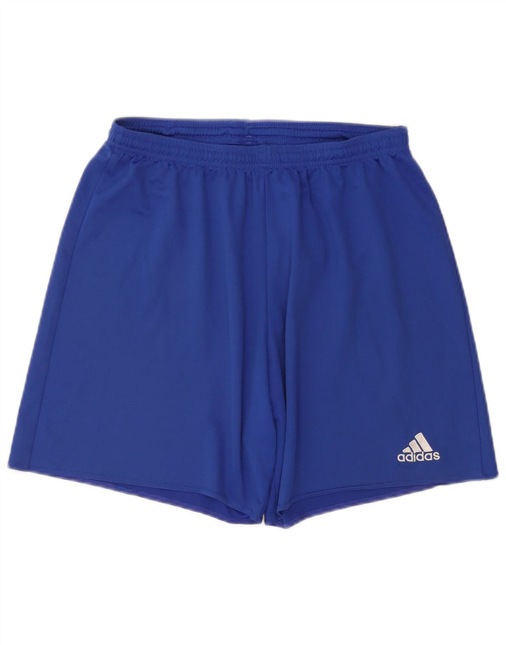 Мужские спортивные шорты Adidas Climalite, большие синие, полиэстер