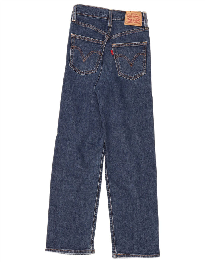 Женские прямые джинсы Levi's Ribcage W23 L27, синий хлопок