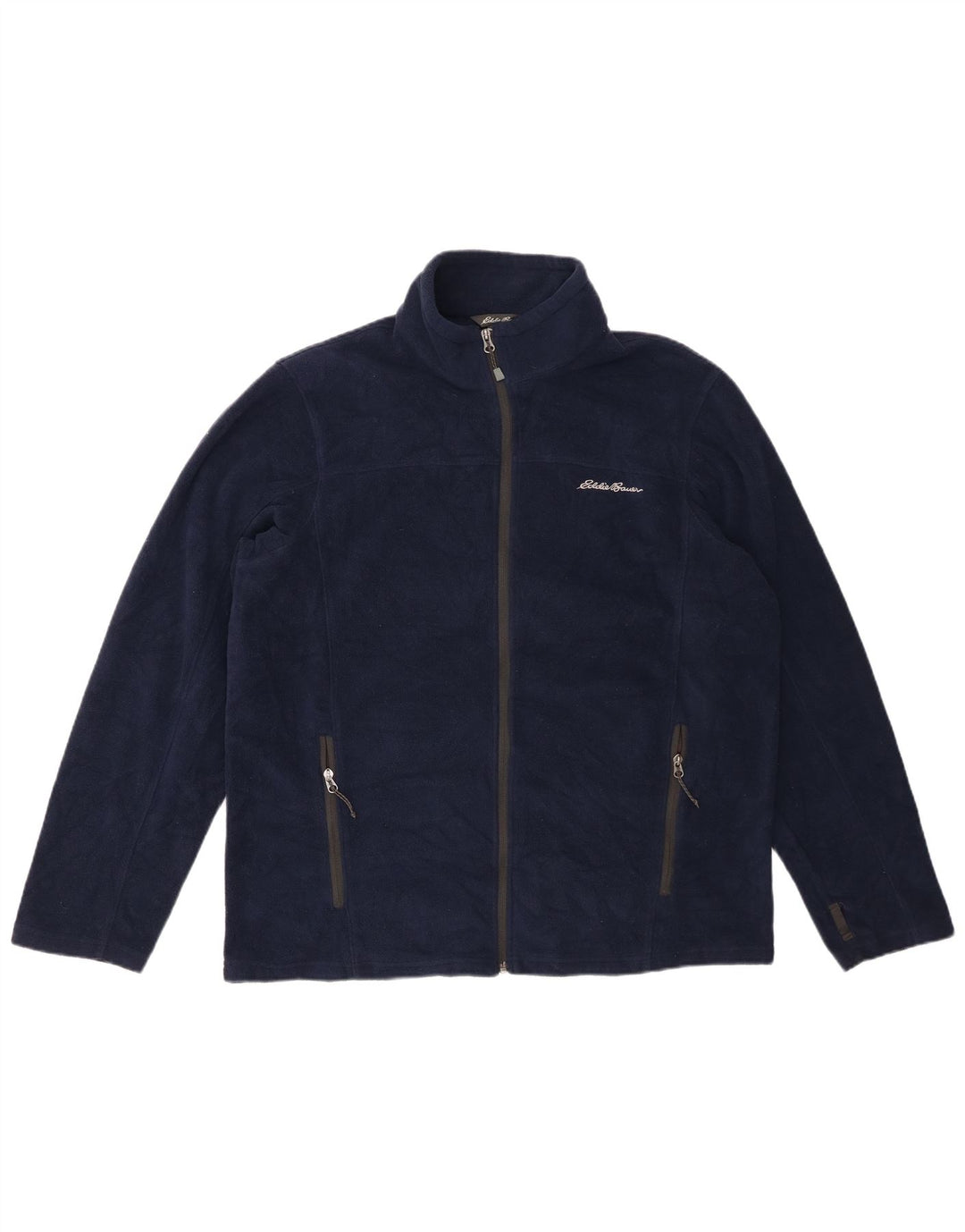 Мужская флисовая куртка Eddie Bauer UK 40, большая темно-синяя, полиэстер