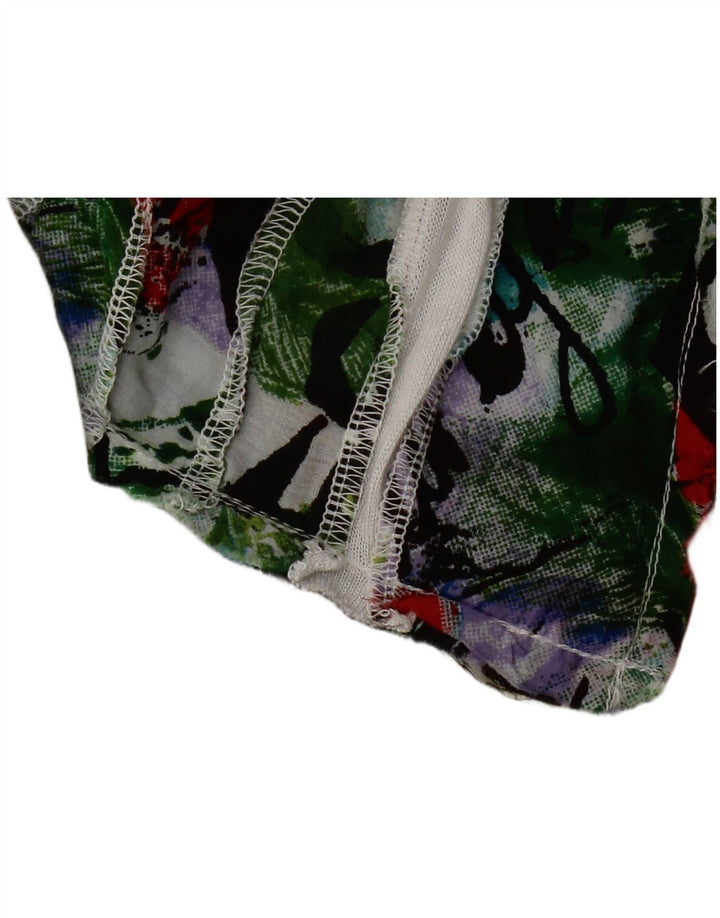 Женская блузка с вырезом Desigual Top UK 10, маленькая, белая вискоза