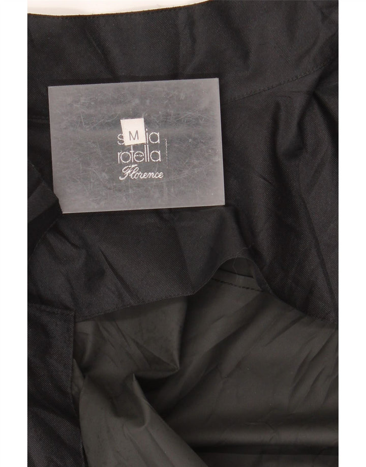 Винтажный мужской тренч UK 14, средний черный