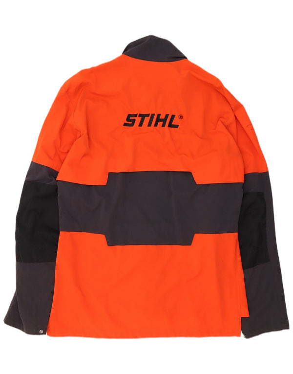 Мужская куртка Stihl с графическим рисунком UK 44 2XL оранжевый полиамид с цветными блоками