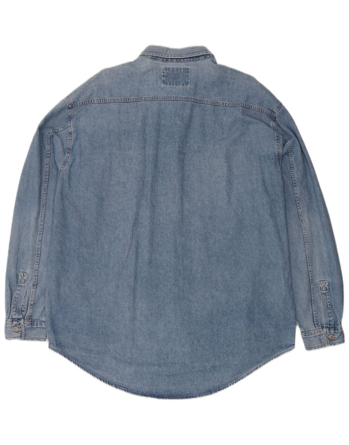 Мужская джинсовая рубашка Levi's XL, синяя, хлопок