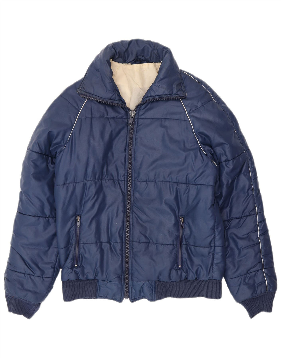 Мужская куртка-ветровка VINTAGE UK 38, средний темно-синий полиэстер