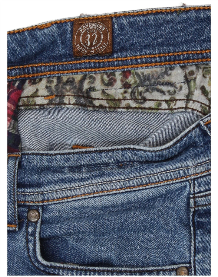 Женские прямые джинсы Roy Rogers W32 L30 синие, хлопок