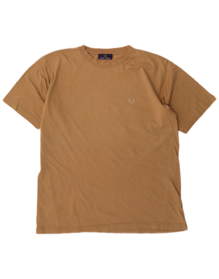 Мужская футболка Fred Perry Top Small Бежевый хлопок