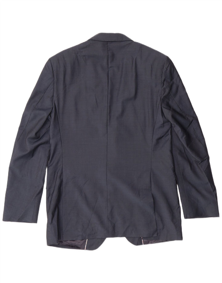 MARKS & SPENCER Mens Autograph Longline Blazer Jacket UK 38 Medium Blue