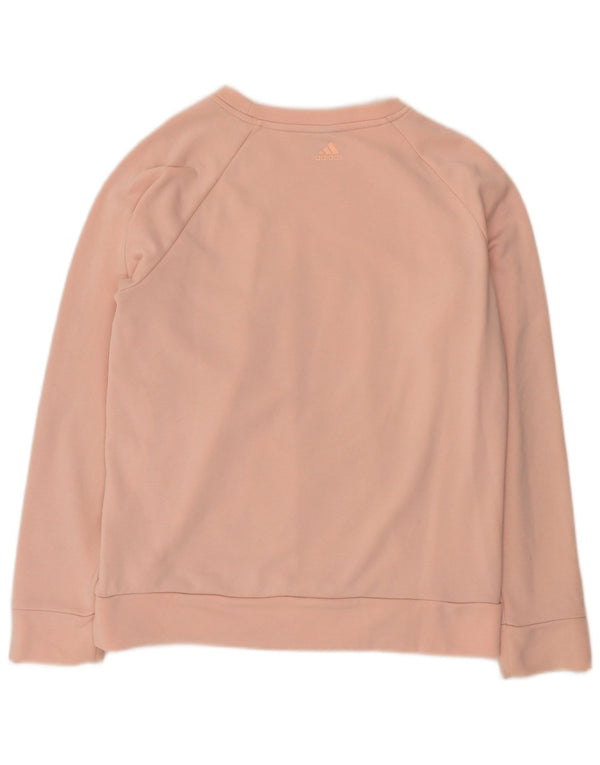 Женский свитер Adidas с рисунком, Великобритания, 20/22 XL, розовый хлопок