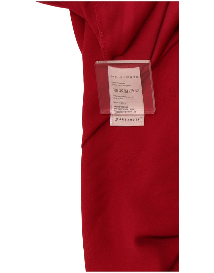 Женский комбинезон без рукавов WAREHOUSE UK 14, полиэстер среднего розового цвета