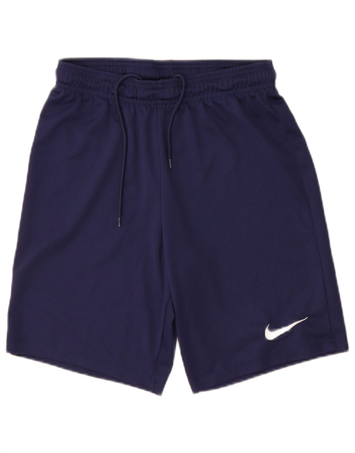 Мужские спортивные шорты Nike Dri Fit, маленькие темно-синие, полиэстер