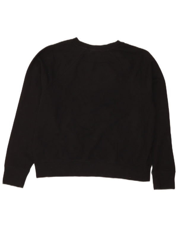 Женский джемпер оверсайз с рисунком Dkny UK 6 XS, черный хлопок