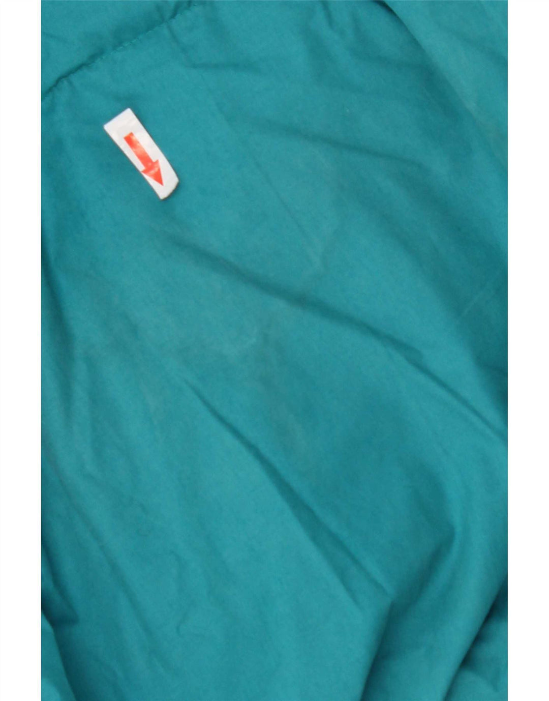Винтажная мужская стеганая куртка UK 42 XL синяя из полиэстера с цветными блоками