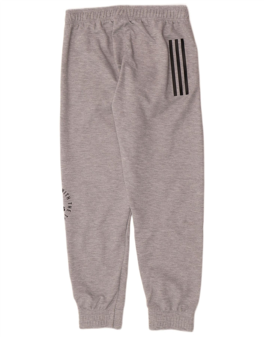 Мужские спортивные брюки Adidas с графическим рисунком, джоггеры, средний серый полиэстер
