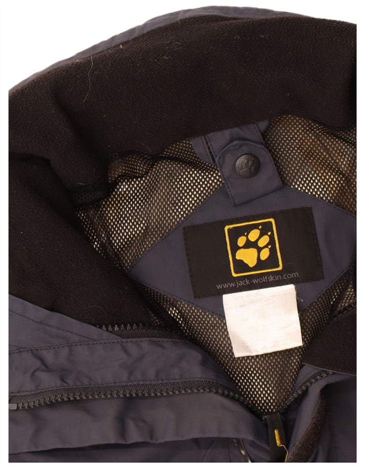 Мужская дождевик Jack Wolfskin UK 40/42, большой темно-синий полиэстер