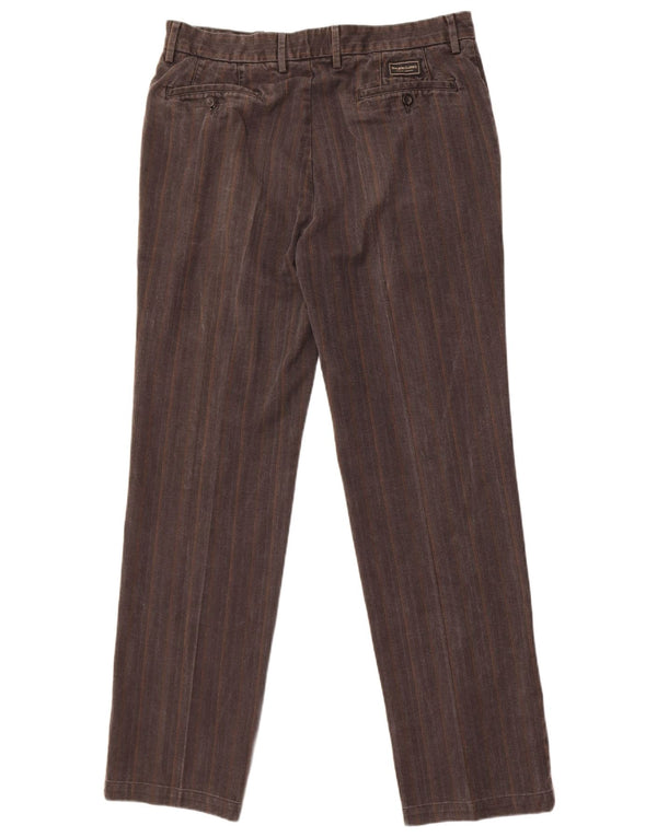 Мужские брюки чинос Marlboro Classics EU 52 XL W34 L33 Серые в полоску