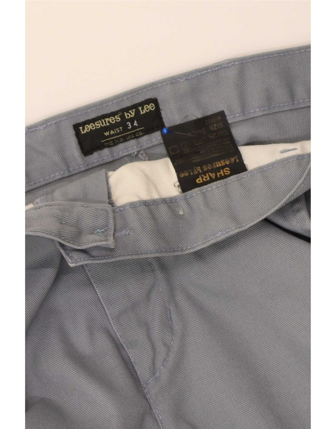 Мужские прямые брюки чинос Lee Sharp Fit W34 L34 серые, хлопковые