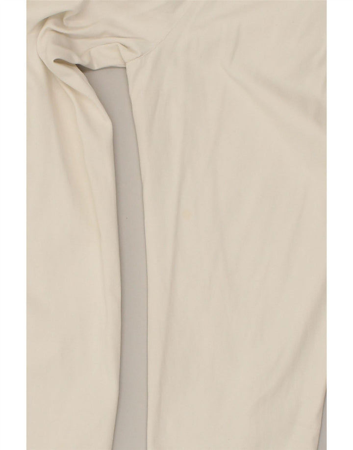 ARMANI JEANS Womens High Waist Casual Trousers UK 12 Medium W26 L30  White | Vintage Armani Jeans | Thrift | Second-Hand Armani Jeans | Used Clothing | Messina Hembry 