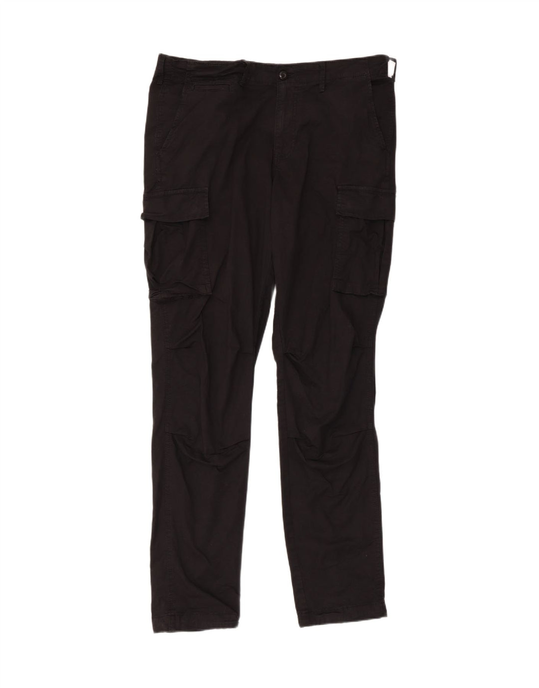 Мужские брюки-карго Jack & Jones W34 L34, черные, хлопковые