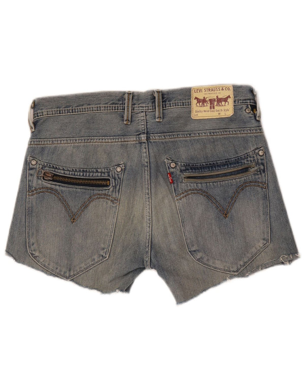 Женские джинсовые шорты Levi's 504 W34, большие синие