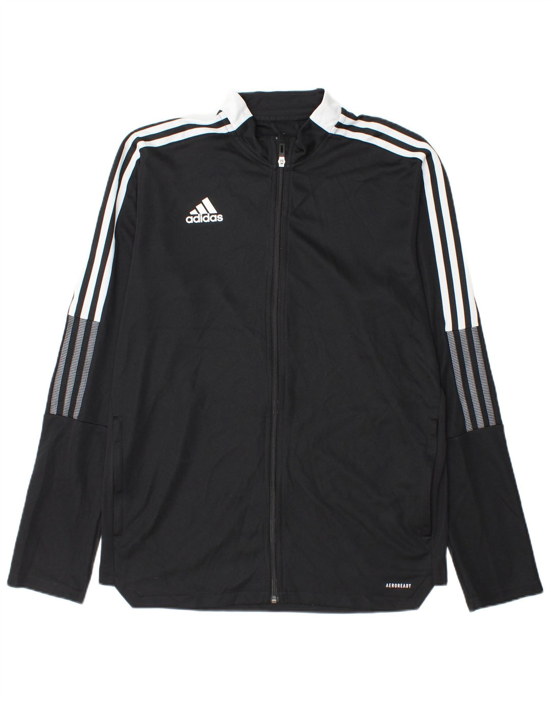 Мужской спортивный костюм Adidas Aeroready, верхняя куртка, большой черный полиэстер