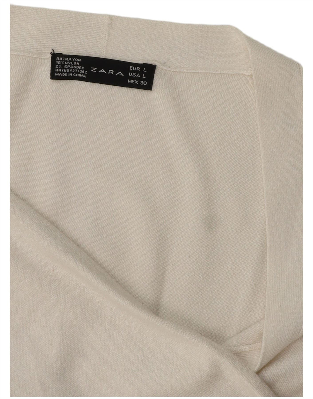 Женский кардиган Zara UK 16, большой белый вискоза