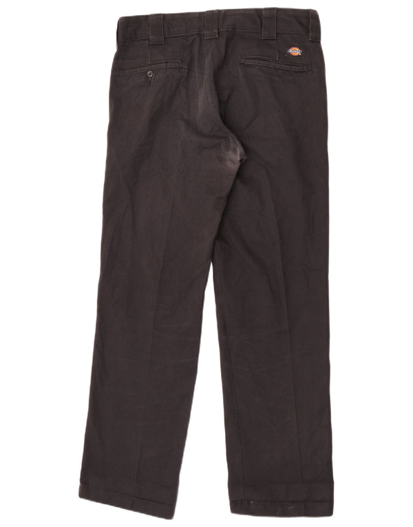 Dickies Mens Slim Straight Chino Trousers W32 L32 Black Polyester