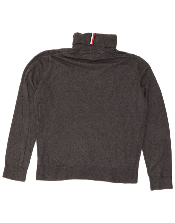 Мужской джемпер с высоким воротником Tommy Hilfiger XL, серый хлопок